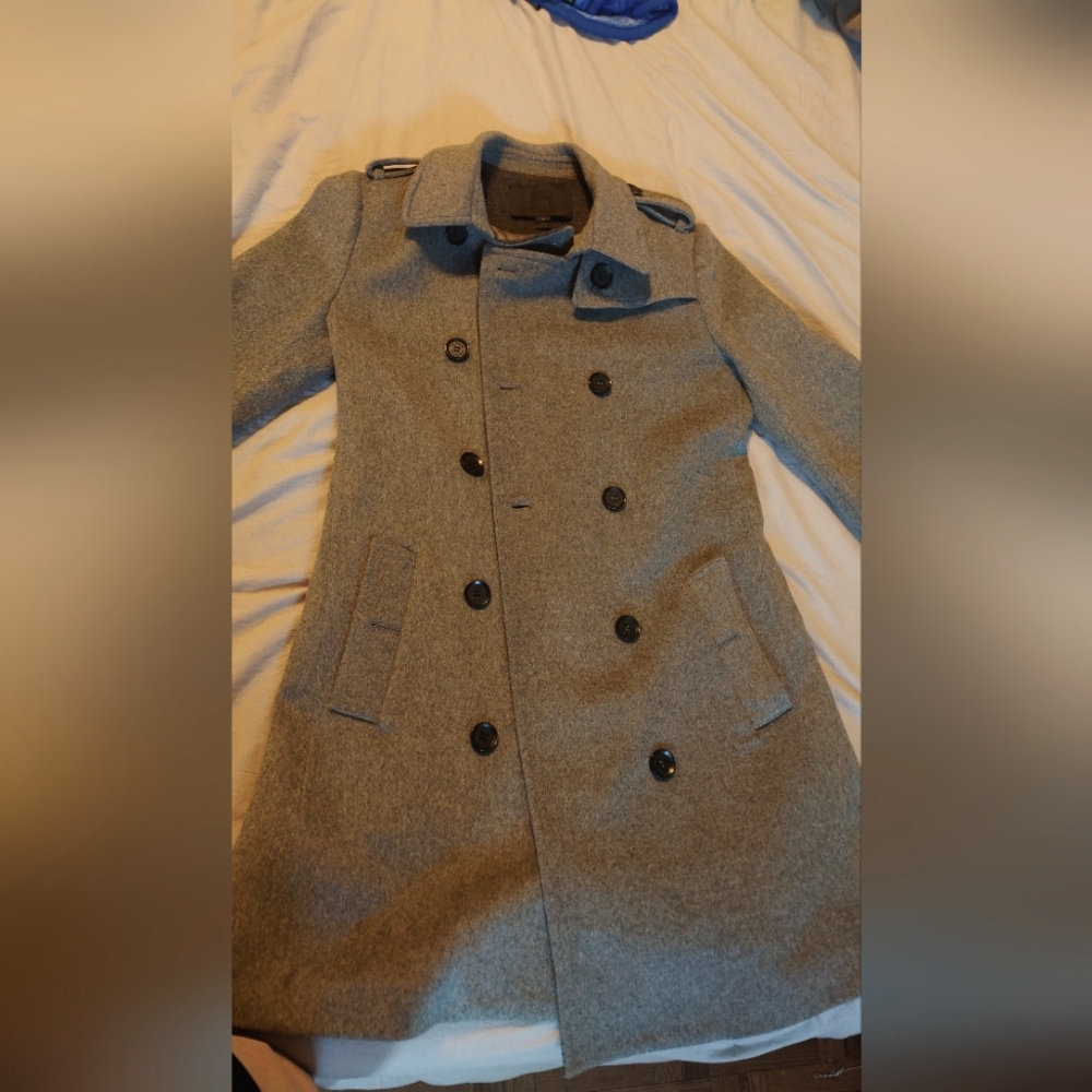 Burberry coat.